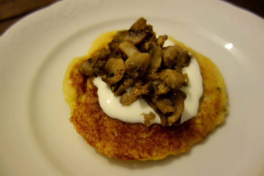 Kartoffelküchlein mit Pilzfüllung- herbstlich, vegan und unheimlich lecker