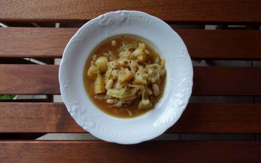 französischer Spitzkohleintopf, Vegan French Cabbage Stew